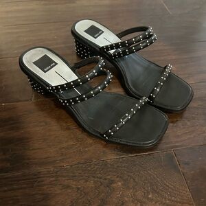 Dolce Vita Rye Black Sandal Heels